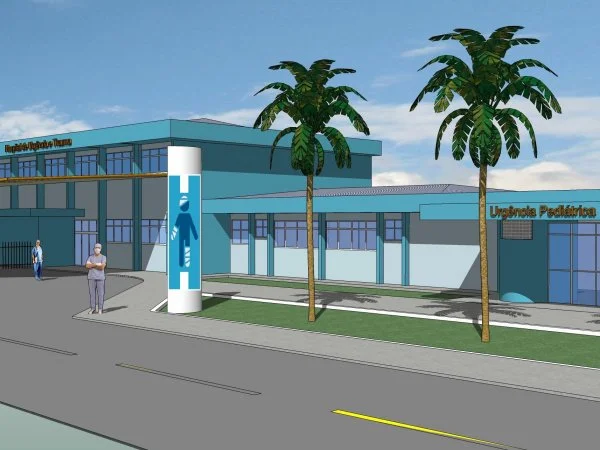 Reforma do Hospital da Vida é uma das obras que está atrasada há mais de dois anos. (Foto: Reprodução)
