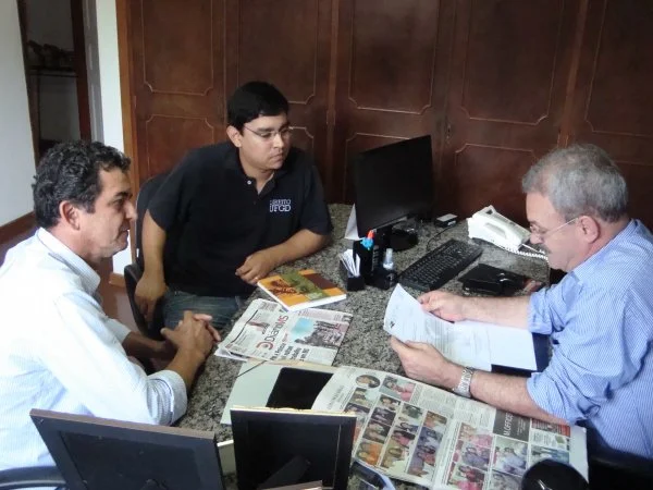Robson e Osmir em audiencia coom o deputado Geraldo Resende