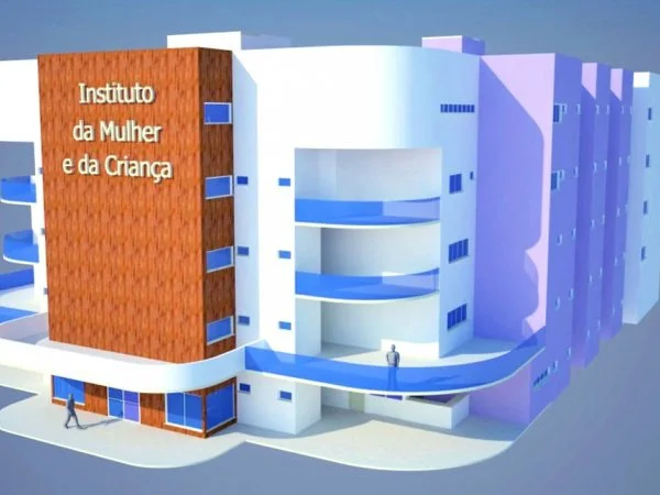 Perspectiva do futuro Instituto da Mulher e da Criança, que será anexo ao HU.