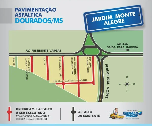No Jardim Monte Alegre, asfalto vai atingir seis ruas.