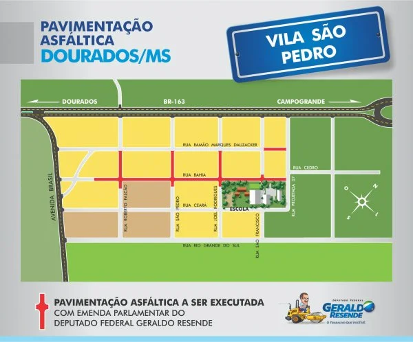 Projeto de pavimentação asfáltica na Vila São Pedro ainda não foi licitado pela Prefeitura.