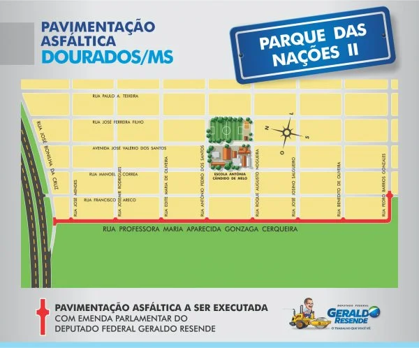 Rua que será pavimentada no Parque das Nações II, cuja obra está em processo licitatório.