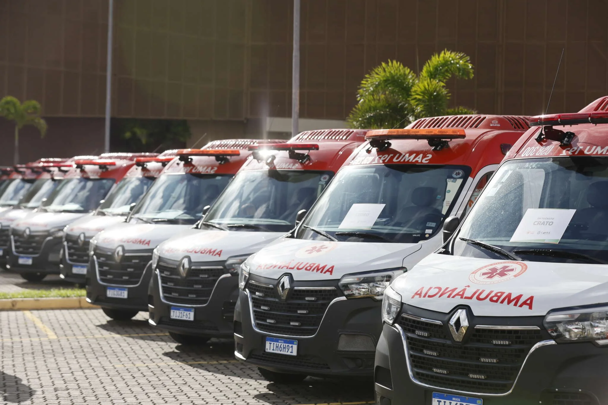 Campo Grande recebe mais sete ambulâncias do SAMU nesta sexta-feira
